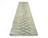 12 Feet Moroccan Beige Hand Woven Wool Runner Rug